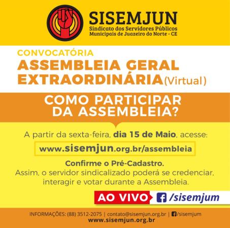 SISEMJUN realizará Assembleia remota
