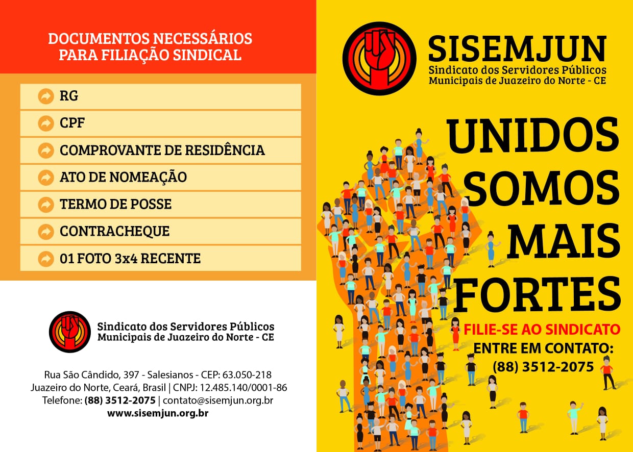 SISEMJUN realiza campanha de sindicalização entre servidores de Juazeiro do Norte